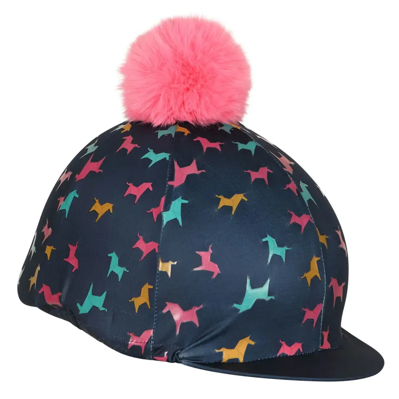 Tikaboo Hat Cover in Pink Horse - One Size